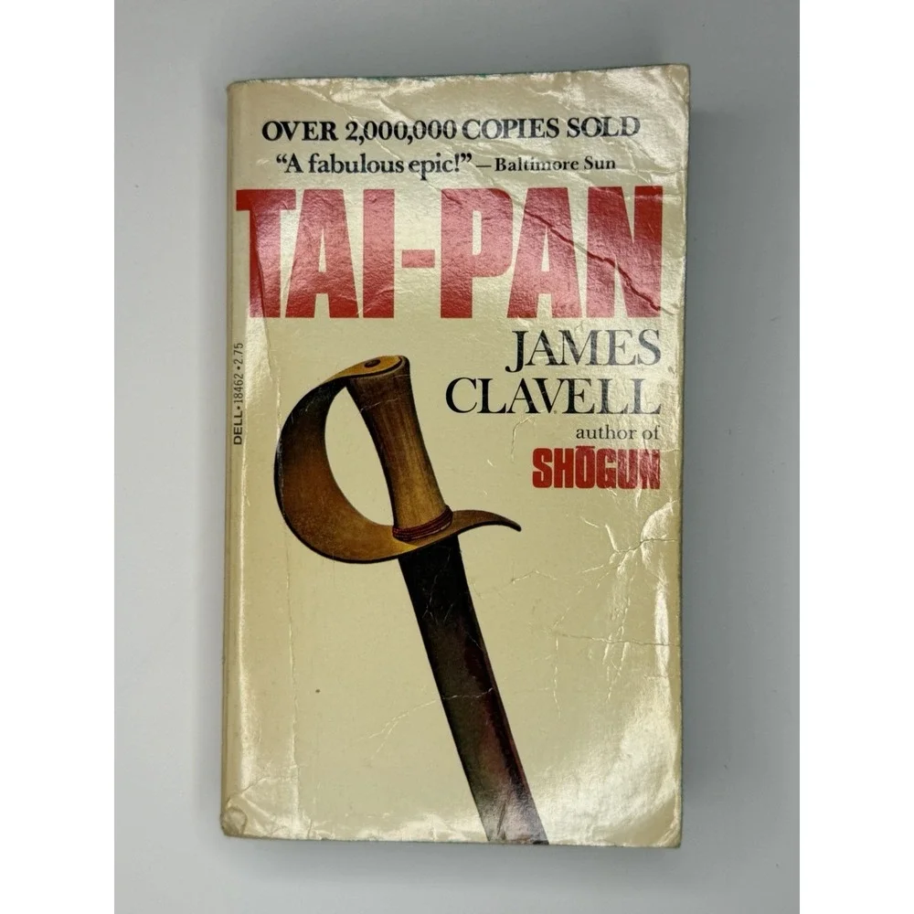 Tai-Pan James Clavell Paperback Dell Publishing Adventure Vintage Novel